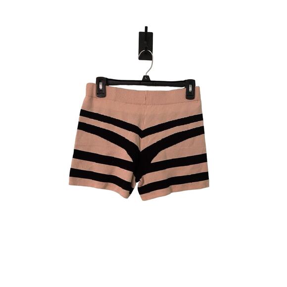 Women Large Knit Stretch Shorts Tan Black Super Cute and Soft - Picture 3 of 3